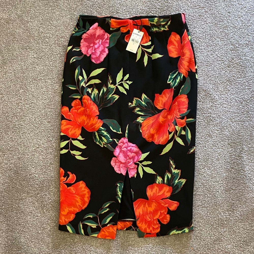 Express Floral Pencil Skirt Size 00